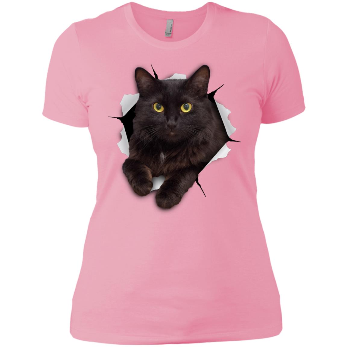 Black cat clearance womens t shirt