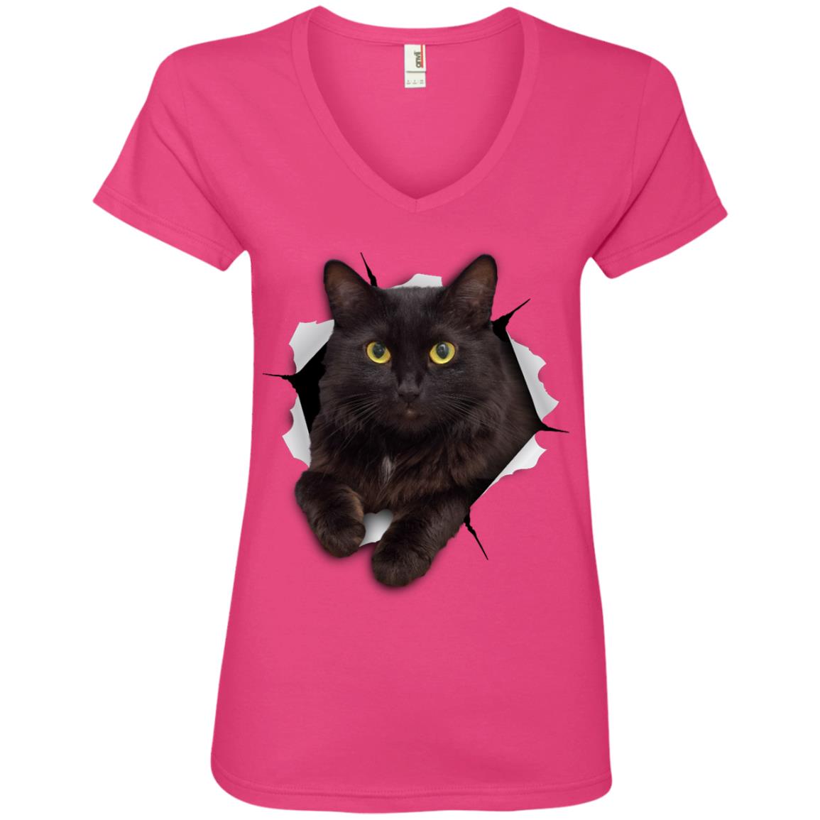 Scaredy Cats' Women's V-Neck T-Shirt